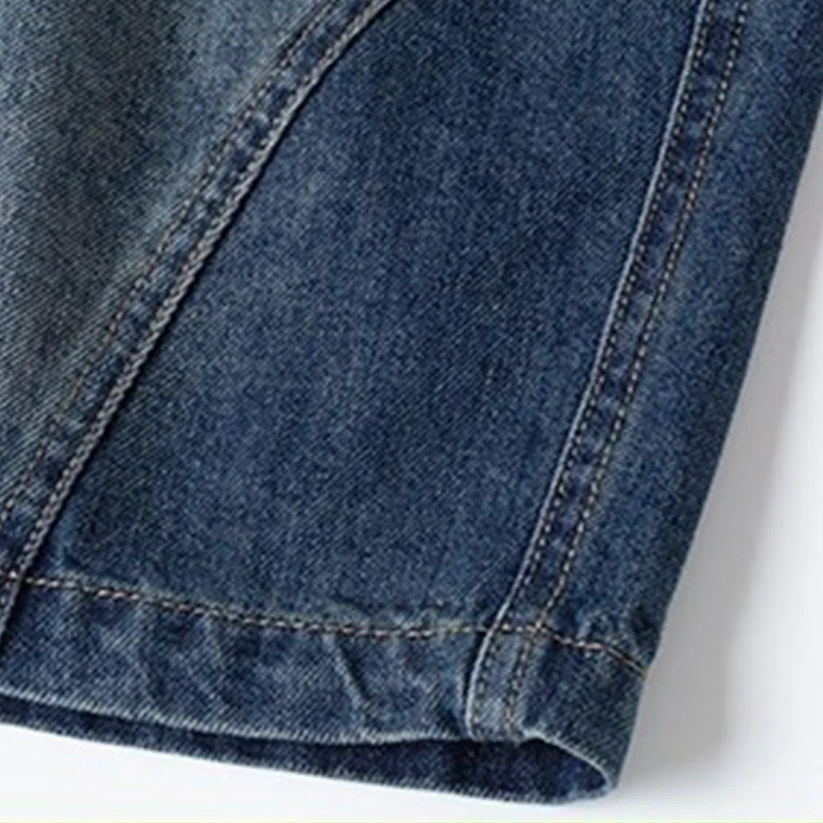 Generico Pantaloncini Jeans Ragazzo Bermuda Ragazzo Estivi Jeans Short Bambino Lunghi al Ginocchio Pantaloni Corti Denim Jean Jorts Regular Fit Comodi Y2k per Il Tempo Libero con Tasche 4-10 Anni