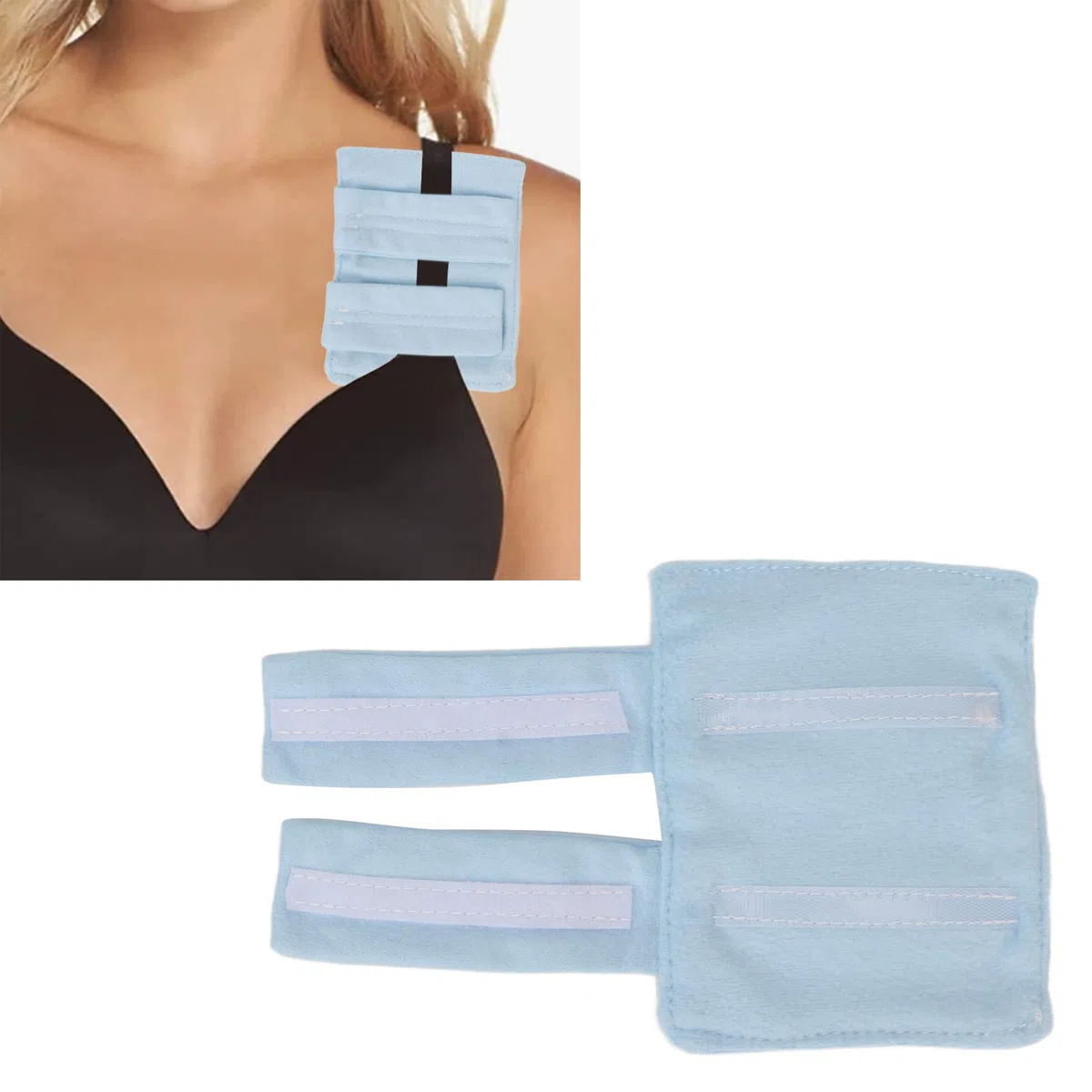 Cuscino per Pacemaker, Morbido per Prevenire lo Scivolamento del Reggiseno, Protezione per il Torace Post Intervento Chirurgico per il Recupero della Chirurgia del Seno (Blu)
