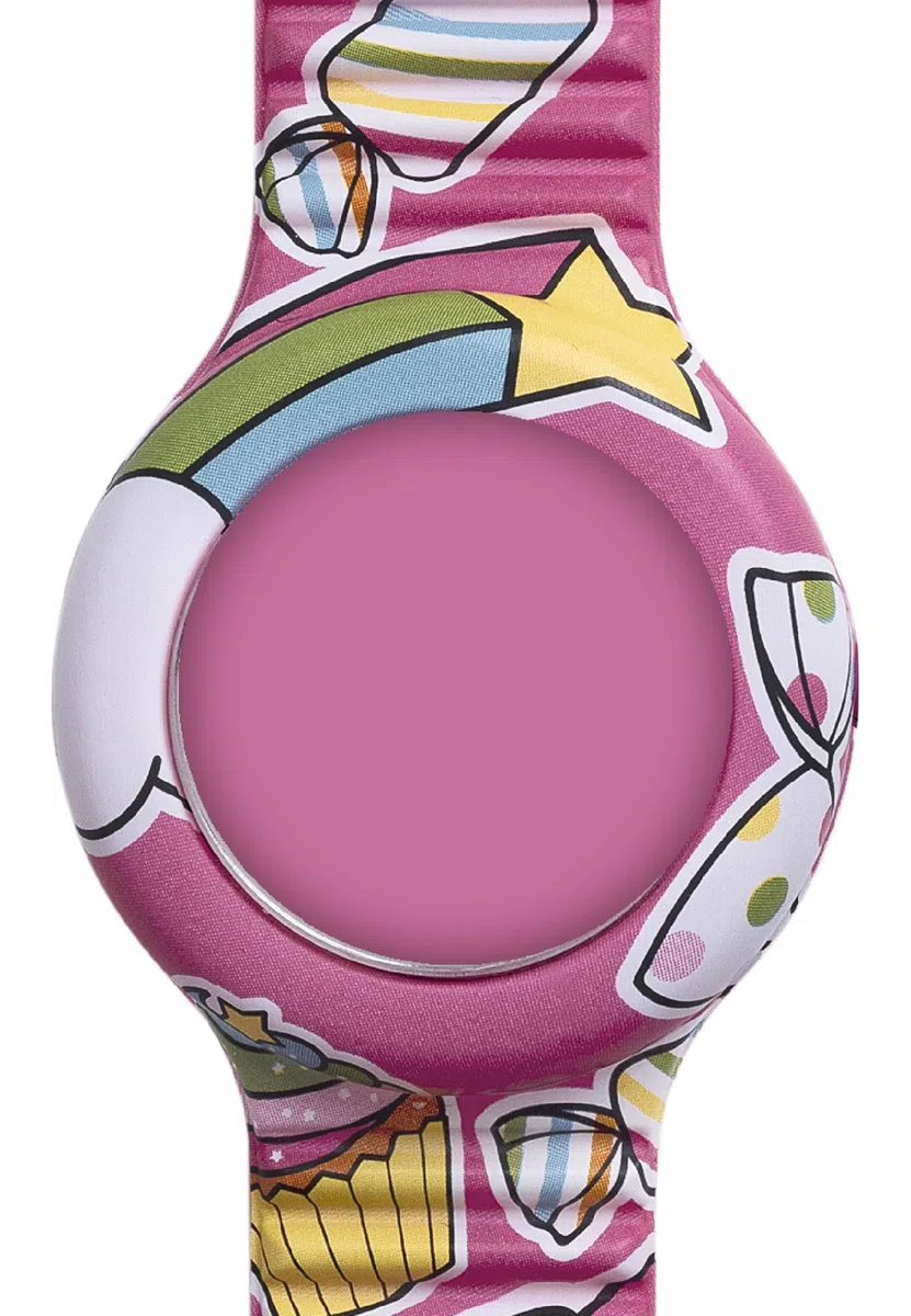 HIP HOP Orologio Bambina, Collezione KIDS FUN, Movimento, Resistente all'acqua fino a 30 metri, Cinturino in Silicone Stampato, Lunghezza regolabile, Idee regalo Bambina