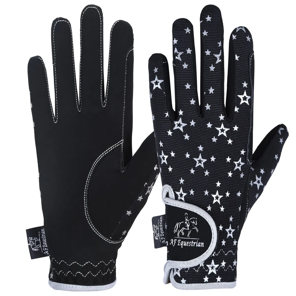 AFE Kids Horse Riding Gloves for Children Cycling Sports Gloves Black Blue Pink