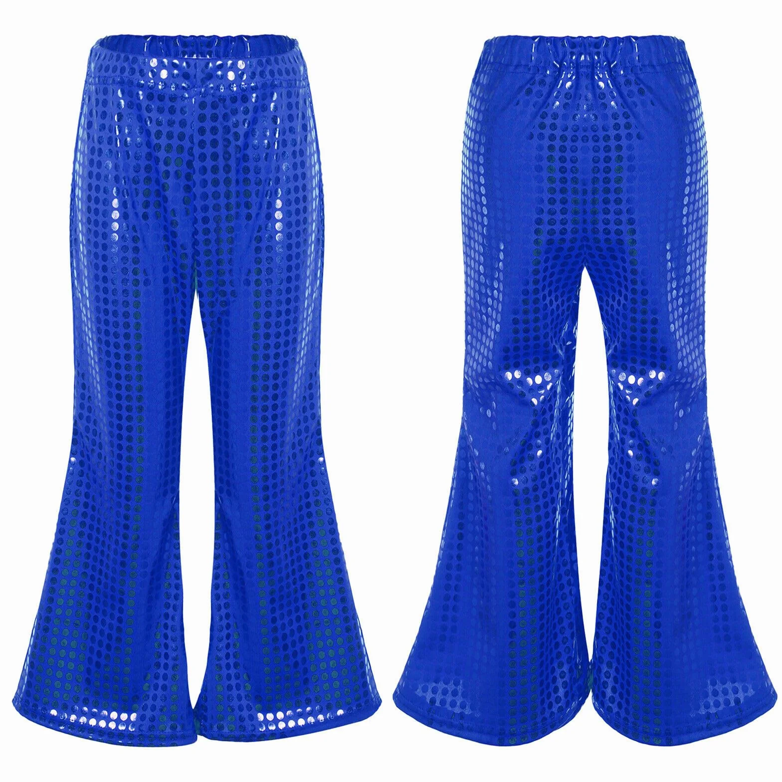 Pantaloni da Danza Moderna Jazz Latino Bambina Pantaloni Zampa di Elefante Svasati Ragazza Larghi Tinta Unita Yoga Fitness Bambine Pants