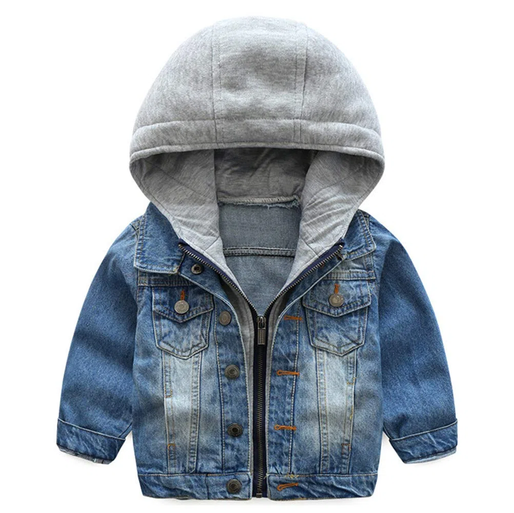 Bambino/Ragazze/Ragazzi Giacca di Jeans Casuale Mantieni Caldo Giubbotto Denim Cappotto Tops