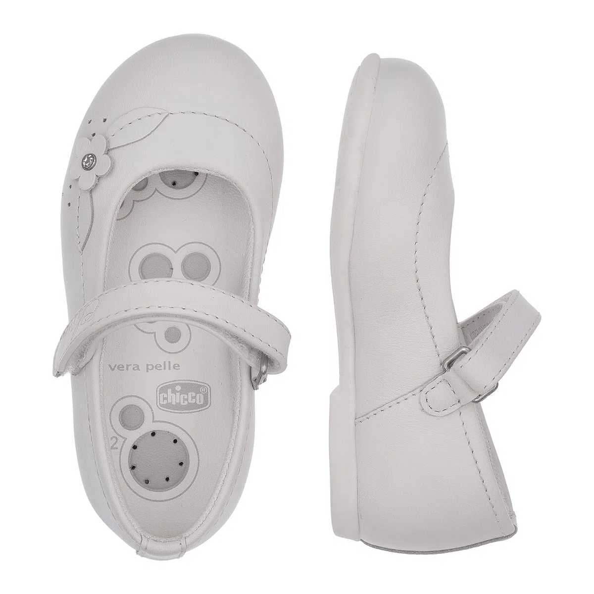 Chicco, Ballerine Bambina, Ballerine Bianche Bambina, Ideali per Le Occasioni Speciali, Scarpe Neonata, Designed in Italy