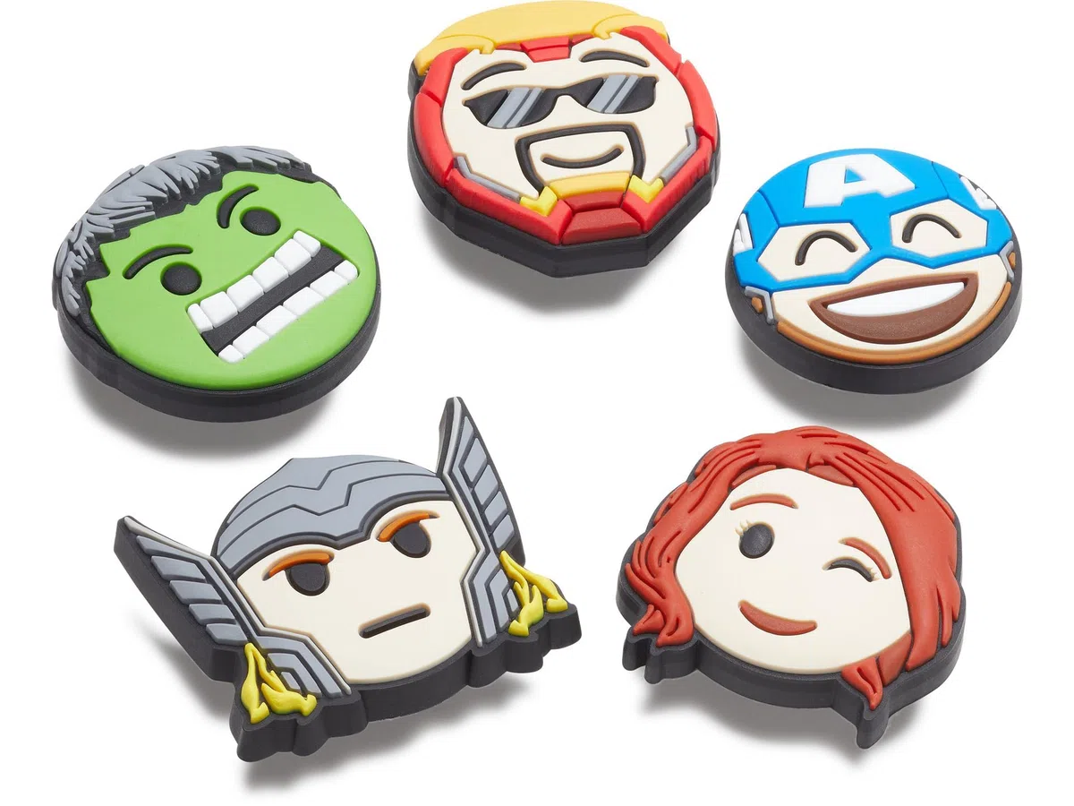 Crocs Avengers Emoji Confezione Da 5, Charms Scarpe Unisex Adulto, Cher Clueless -