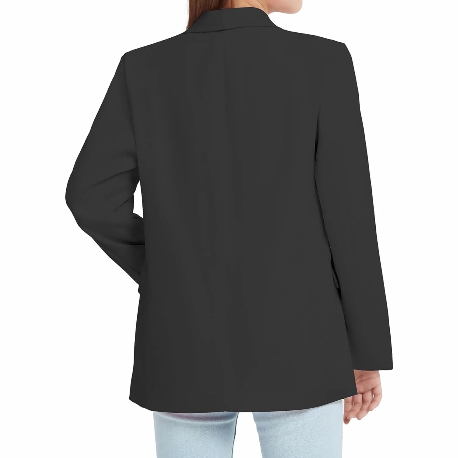 Blazer Bambina - Giacca Elegante Maniche Lunghe a Risvolto, Leggera e Traspirante per Primavera e Estiva, Casual Comoda con Tasche, Taglie 3-14 Anni