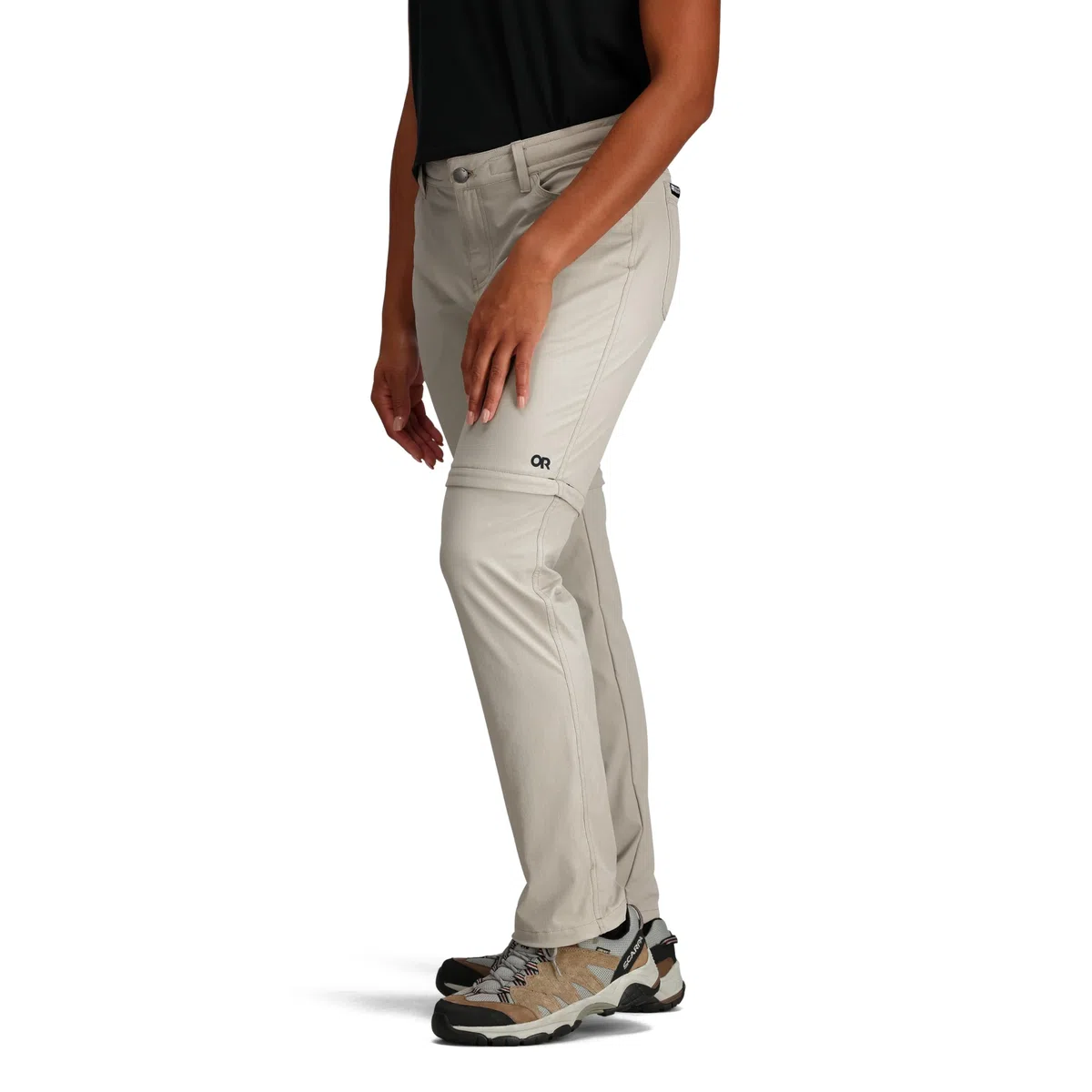 Outdoor Research Pantaloni convertibili Ferrosi Donna - Attrezzatura da Escursionismo Ar, Sabbia scura., 44