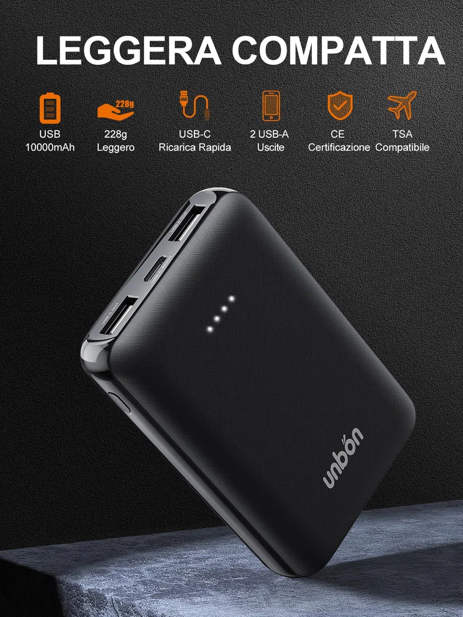 UNBON Gilet Riscaldato Uomo, Giubbotto Riscaldato Uomo con Batteria USB 10000mAh, Gilet Riscaldante Termico 3 Temperature 6 Zone di Calore, Giubbotto Riscaldante Invernale per Moto Caccia