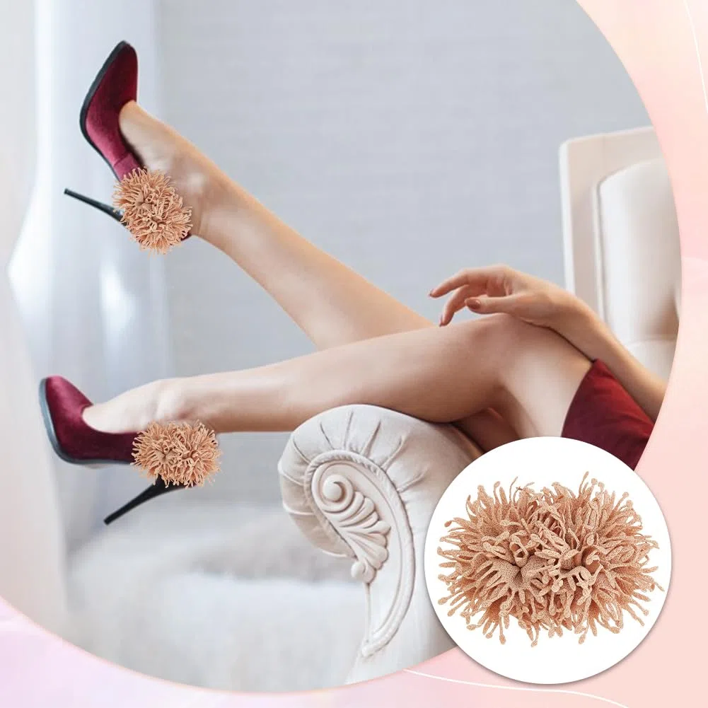 FINGERINSPIRE Clip per scarpe con fiori in tessuto 3D staccabili con tacco alto fibbia per scarpe da sposa in tessuto artificiale decorazione per scarpe con fiori artificiali ciondoli unico bordo
