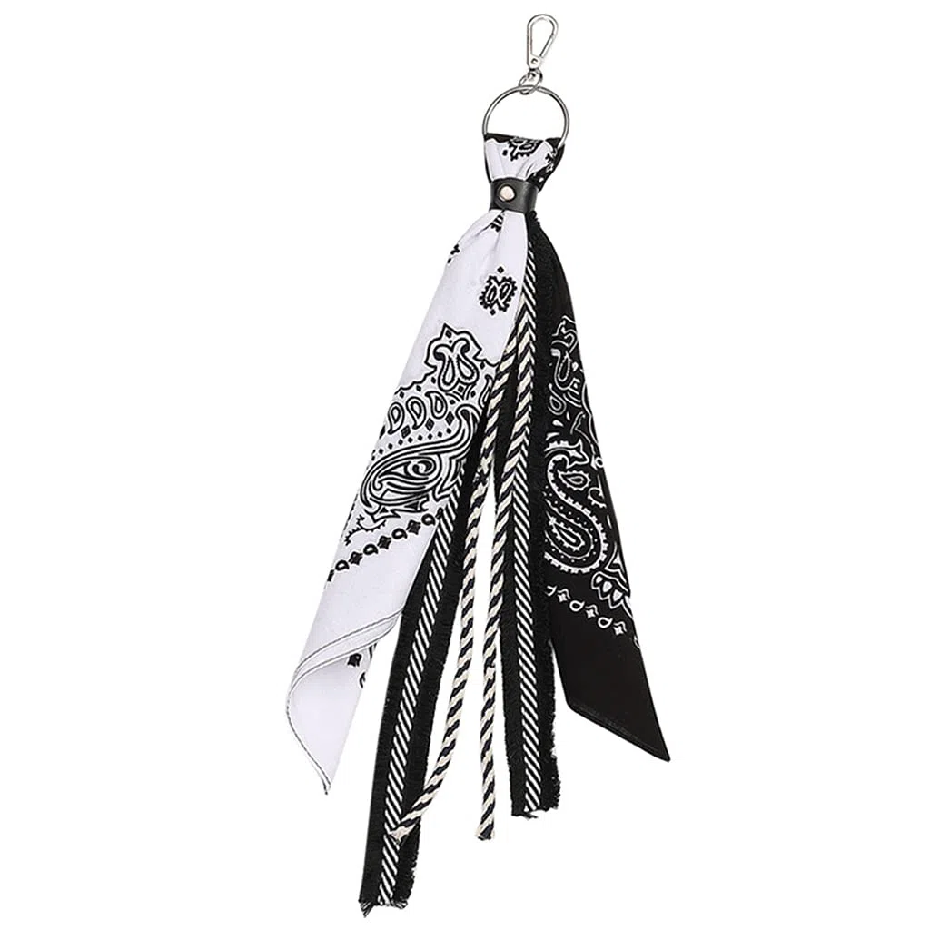 Paisley Bandana Fazzoletto Portafoglio Catena Nastro Biker Foulard Jean Pantaloni Portachiavi