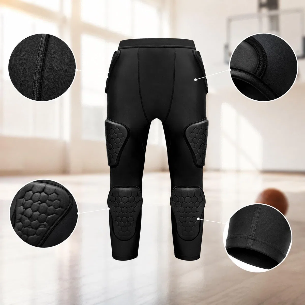 Pantaloni Da Softball Bambini Imbottitura EVA Protezione Impatto Tessuto Traspirante Cuciture Resistenti Elasticità Comfort Adatti per Allenamento Spo