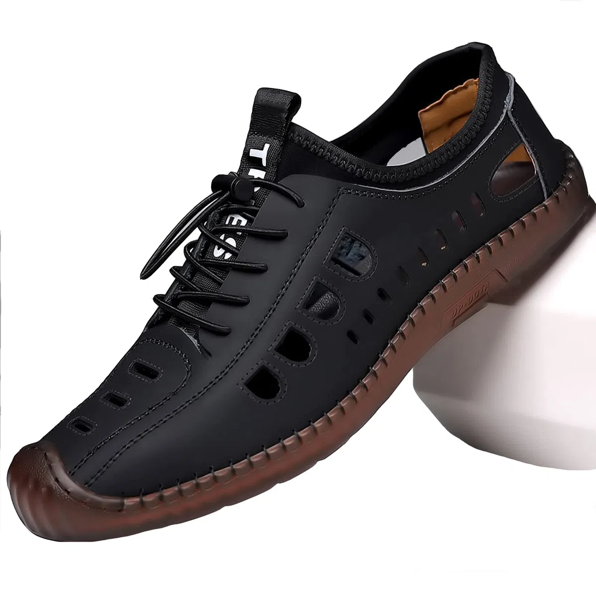 Scarpe Casual Sandali Traspiranti Sandali da Uomo Estivi in Pelle da Uomo Sport Sandali da Uomo Scarpe Casual da Spiaggia Sandali da Trekking Sandali da Passeggio a Punta Chiusa