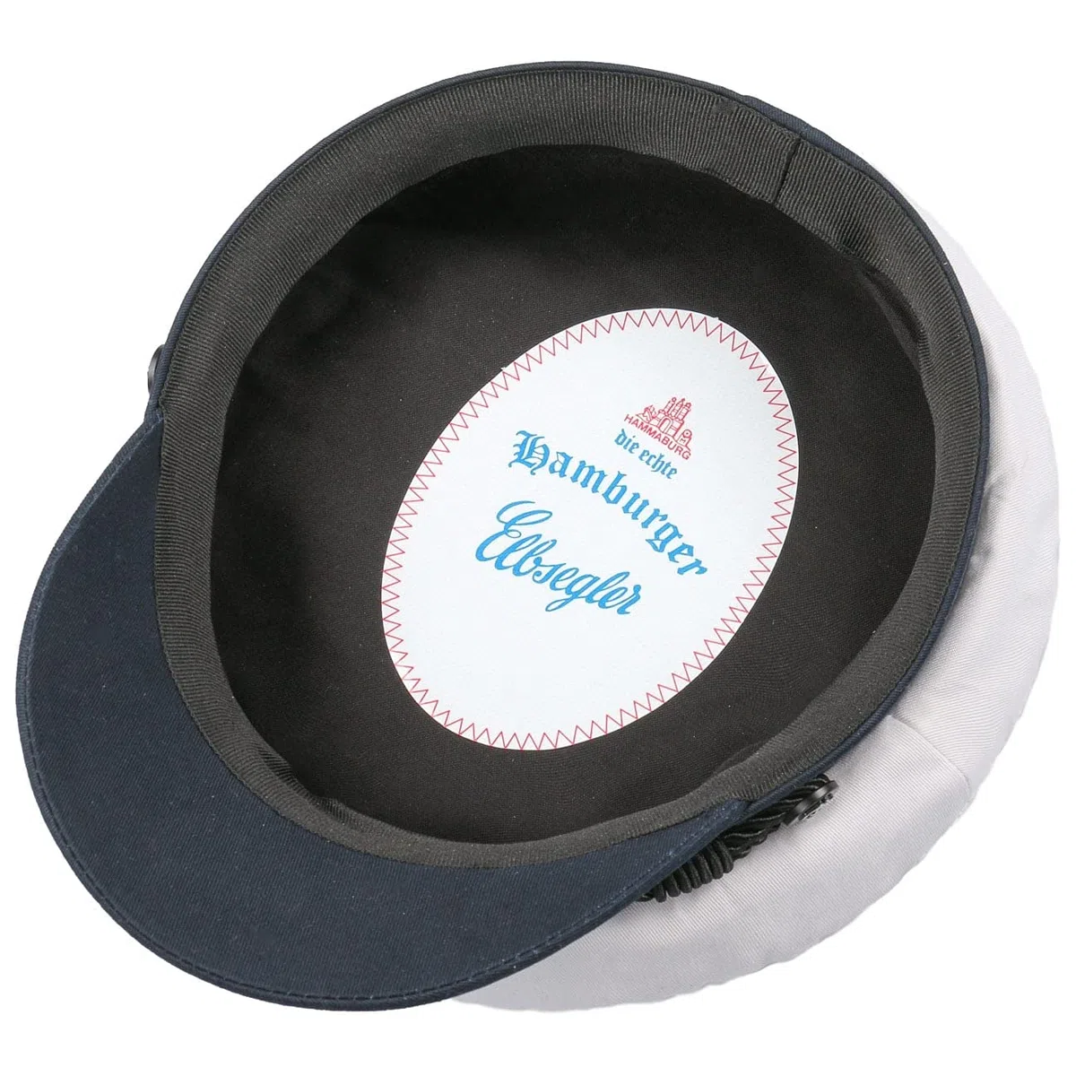 HAMMABURG White Starline Berretto Marinaio elbsegler in Cotone Unisex Tutto l Anno