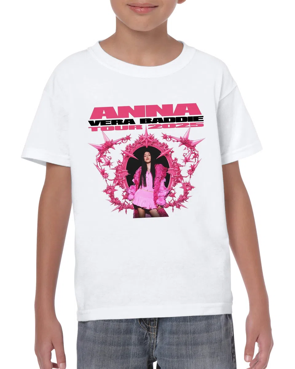Maglietta t-Shirt per Bambina Ragazza di Anna - Vera Baddie Tour 2025