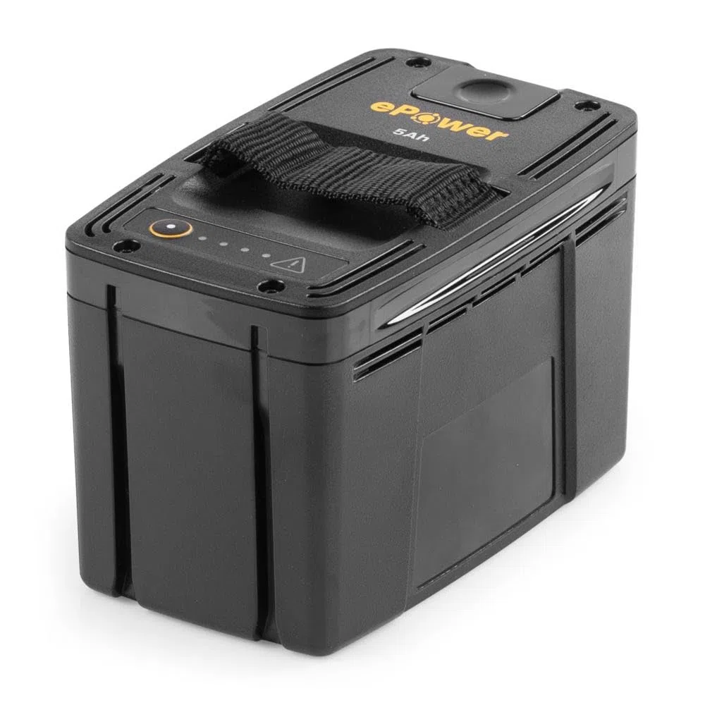 STIGA E 450 Batteria 48 V, 5 Ah – Pulsante di Sgancio Rapido, LED di Stato, Maniglia in Tessuto – Compatibile con Tutti gli Attrezzi ePower 48V del Gruppo STIGA