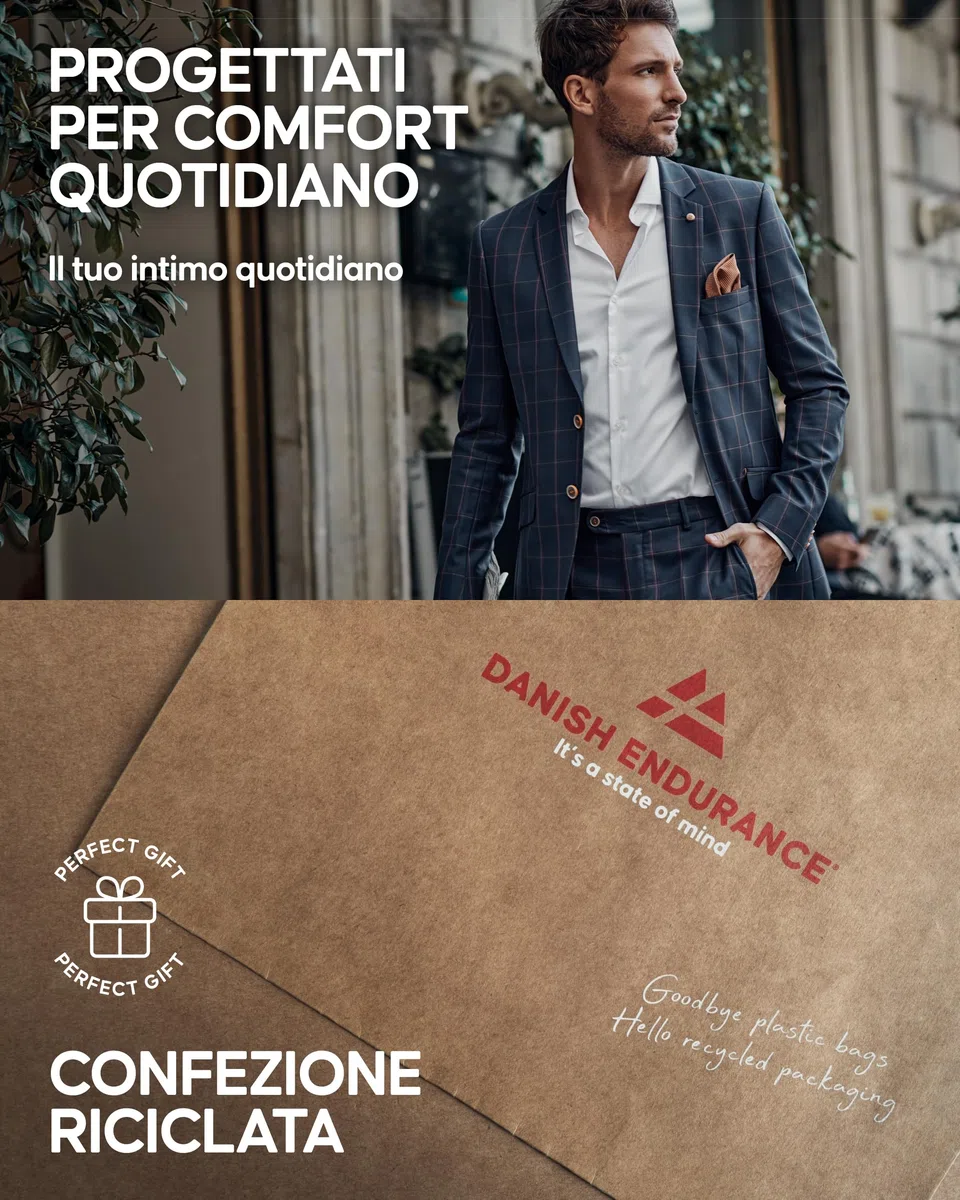DANISH ENDURANCE, Boxer da uomo, in morbido cotone, elasticizzati, traspiranti, con o senza patta, confezione da 6 o 10