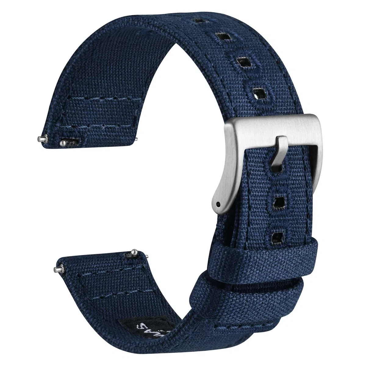 WOCCI Cinturino per Orologio, Tessuto in Tela per Vele, Sgancio Rapido, Compatibile Lug Larghezza 18mm 19mm 20mm 22mm 24mm