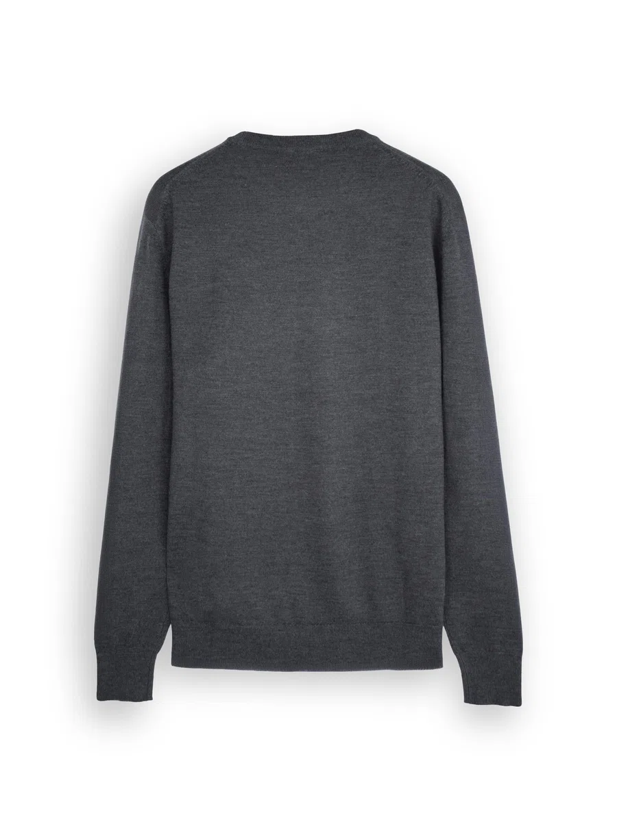 Diana Studio - Maglione Girocollo Basico in 100% Lana Merino, Uomo, Tinta Unita, Maniche Lunghe, Regular Fit