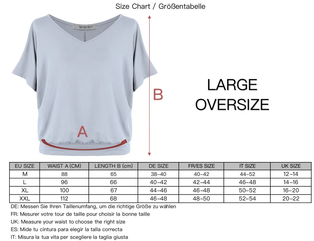 Van Der Rich ® - T-Shirt Oversize - Donna
