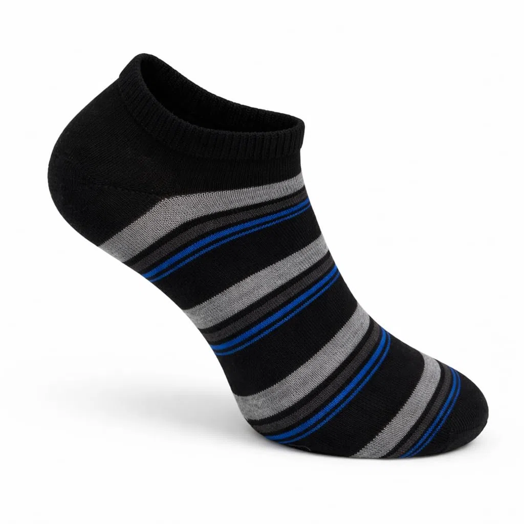 Lucchetti Socks Milano Fantasmini Cotone Uomo 6 Paia Fantasia Invisibili No Show, Calzini Bassi Leggeri e Traspiranti in Cotone Morbido per Sneakers
