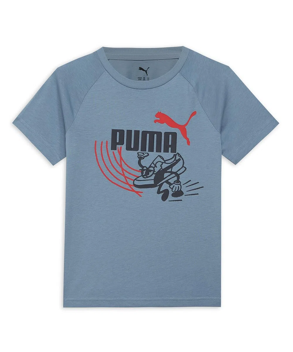 PUMA Little Runners Tee PS Camicia Unisex - Bambini e Ragazzi (Pacco da 1)