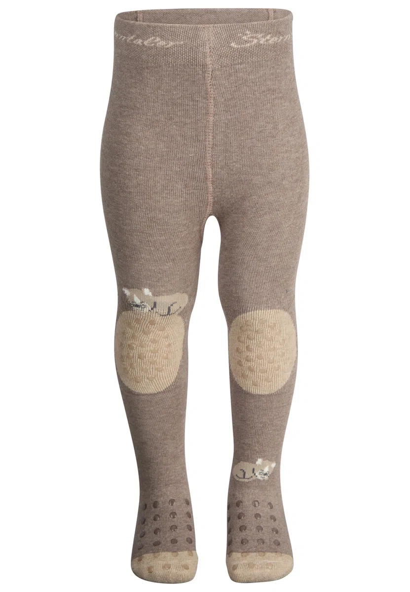 Sterntaler Collant per gattonare fattoria, Marrone melange, 74