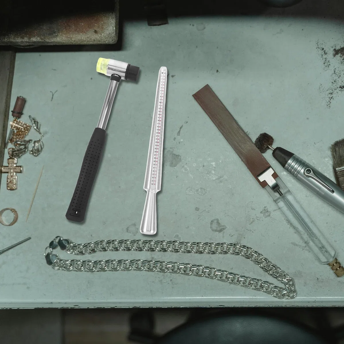 Misuratori per Anelli in Metallo Strumenti di Misurazione Precisi per Anelli di Gioielleria Mandrino per Dita Riutilizzabile per Gioiellieri Hobbisti Fai da Te Artigianato