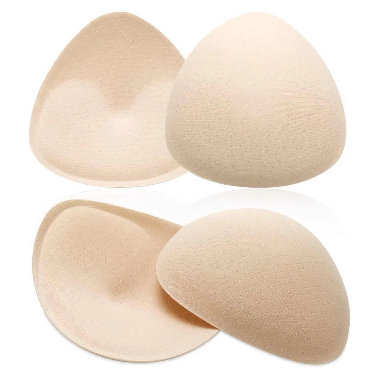 WLLHYF inserti per reggiseno triangolare traspiranti colore della pelle imbottitura seno rimovibile morbidi donne e ragazze