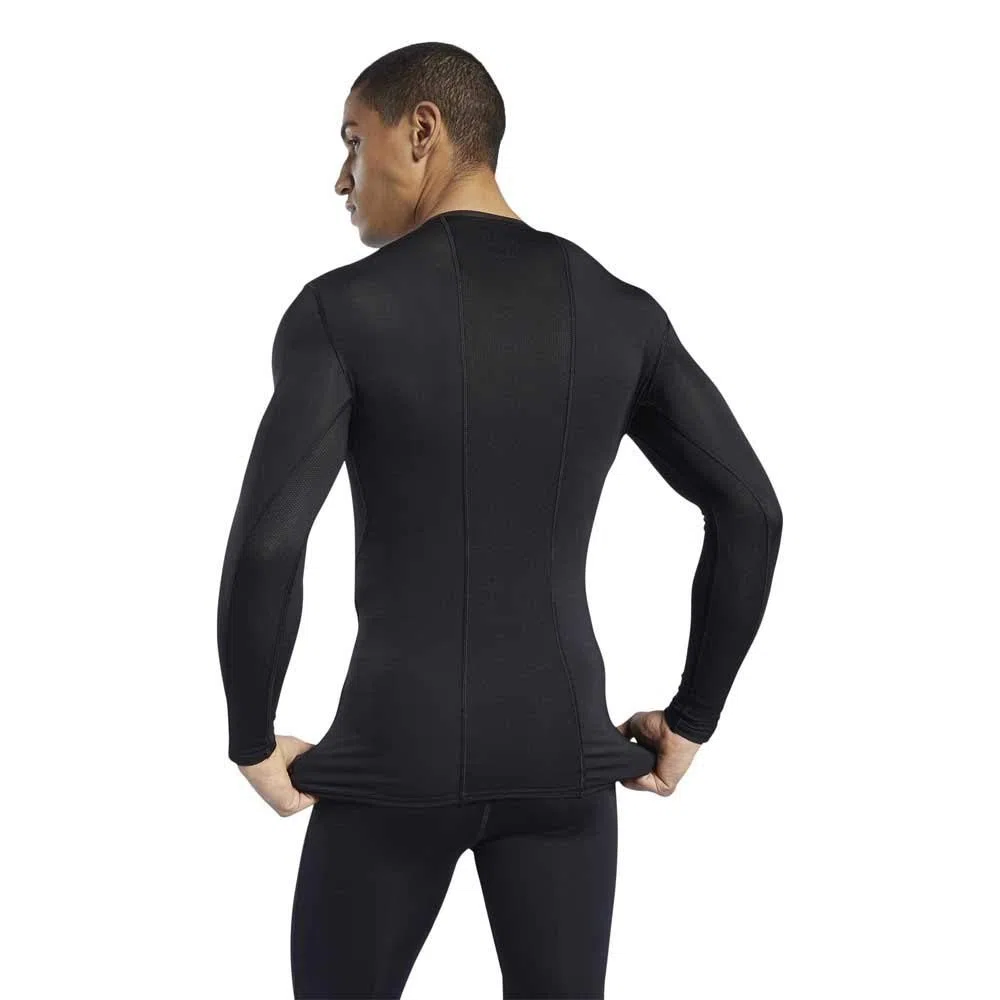 Reebok Workout Ready Compression Camicia a Maniche Lunghe Uomo