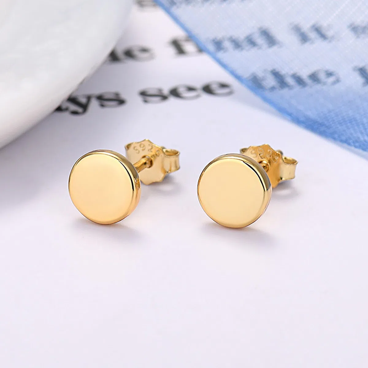 3 Paia Orecchini Rotondi Argento 925 per Donna Uomo Bambina Ragazza Orecchino a Lobo Oro Piccoli Orecchini da Donna Disco Rotondo Orecchino a Bottone Cartilagine