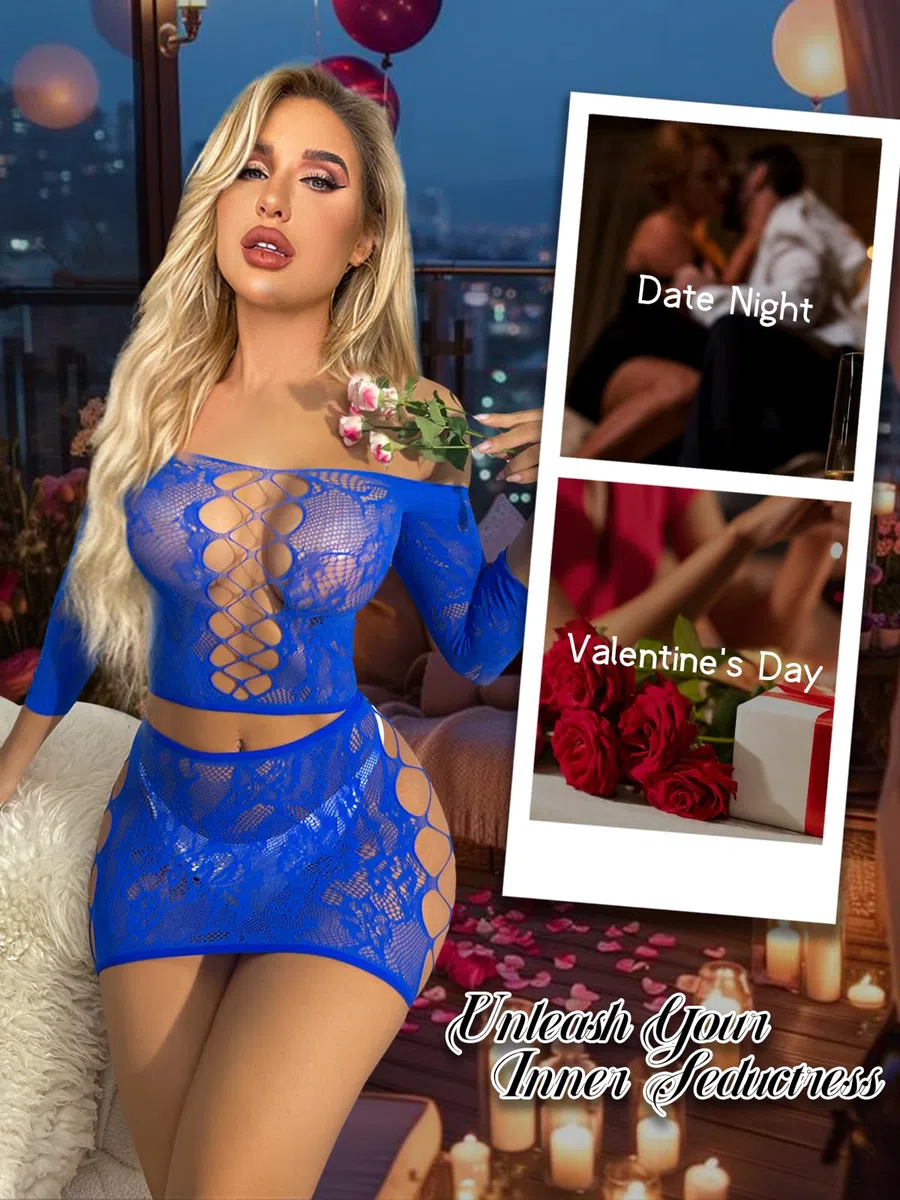 Buitifo Set Lingerie Donna Bodysuit Biancheria da Notte Sexy