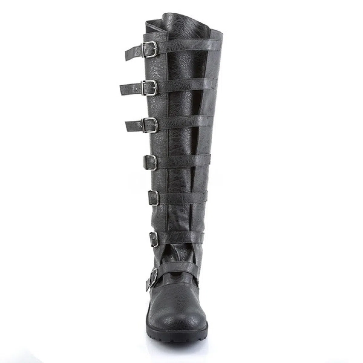 Stivali Equitazione Con Punta Tonda (38-48), Stivali Steampunk, Fibbia Per Cintura, Antiscivolo/Impermeabile, Fatto A Mano/Tacco Basso (1-3 Cm), Per Primavera/Inverno/Unisex,42,Brown