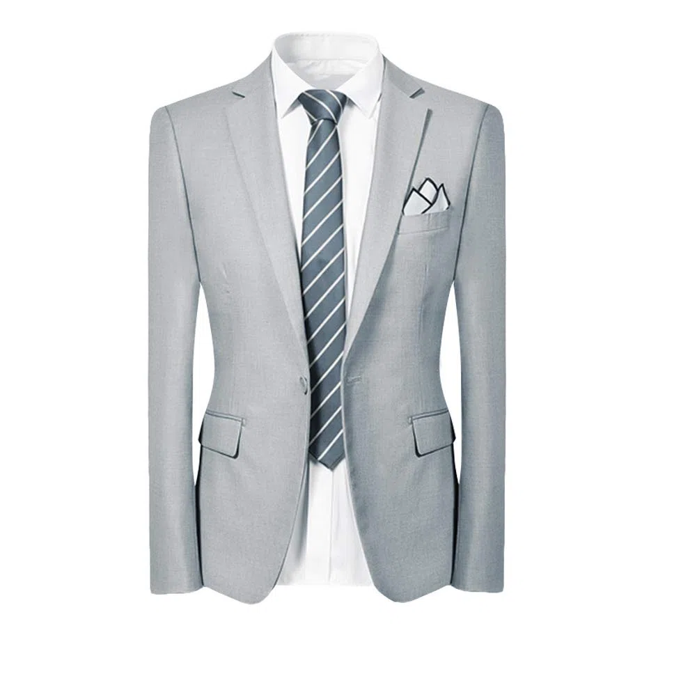 Allthemen Abito da Uomo in 2 Pezzi Blazer da Smoking e Pantaloni Giacca Monopetto con Un Bottone Suit Formale da Lavoro Business