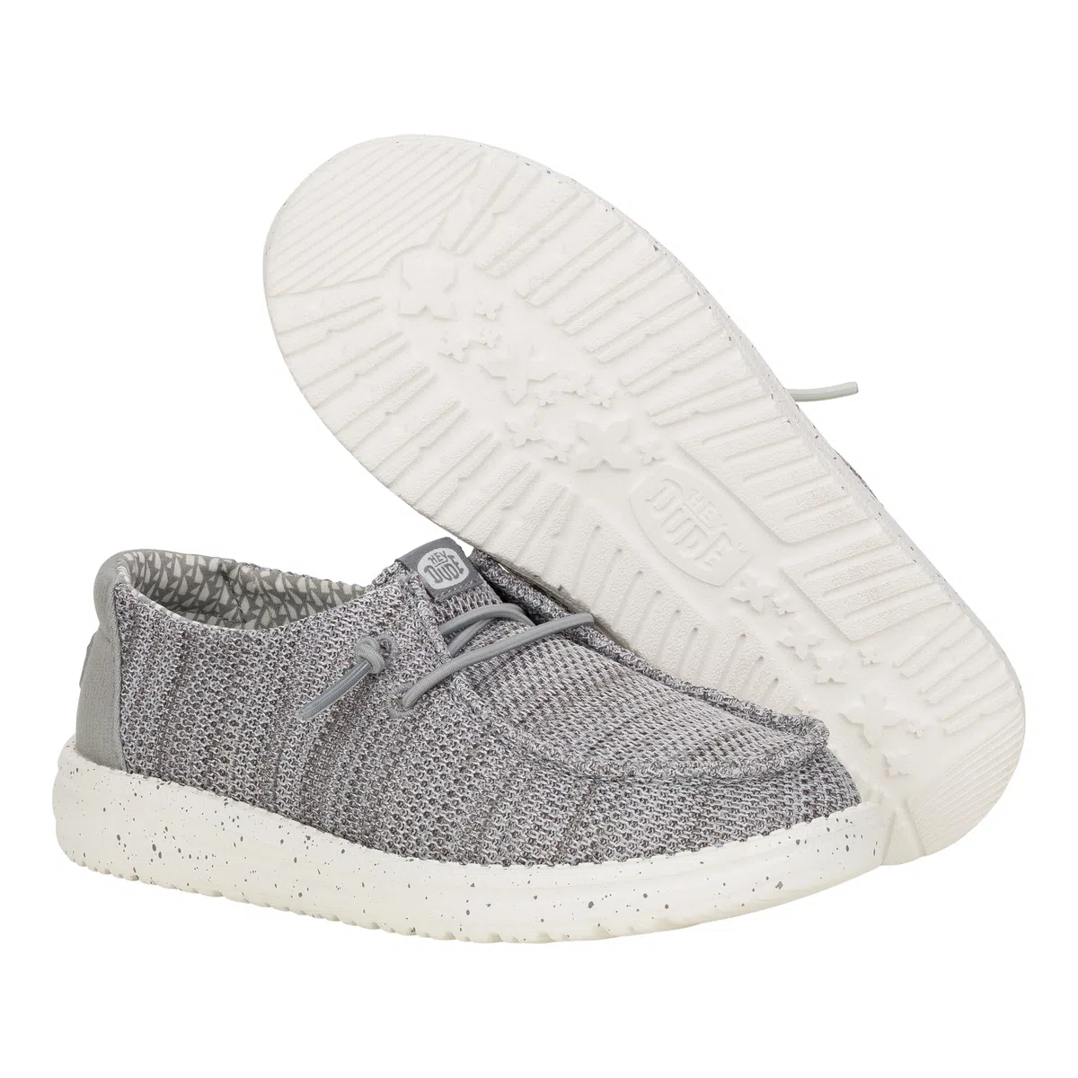 Hey Dude Wally Stretch Sox - Mocassini da bambino, Grigio, 37 EU