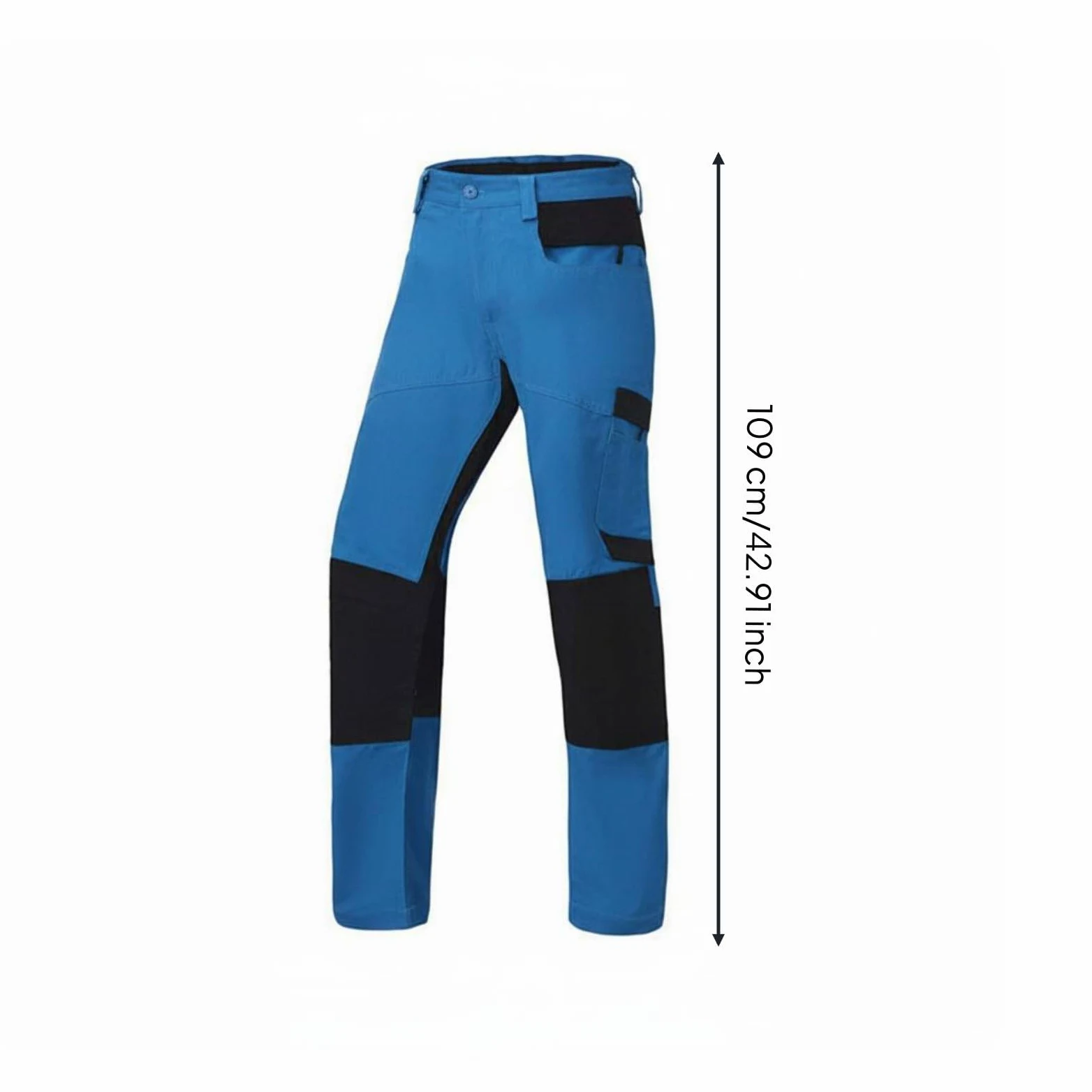 Qianly Pantaloni Antitaglio Tasche Multiple Pantaloni Antitaglio Motosega Certificazione EN Standard 11393-2 Abbigliamento Protettivo per Professionisti, Blu Chiaro 38