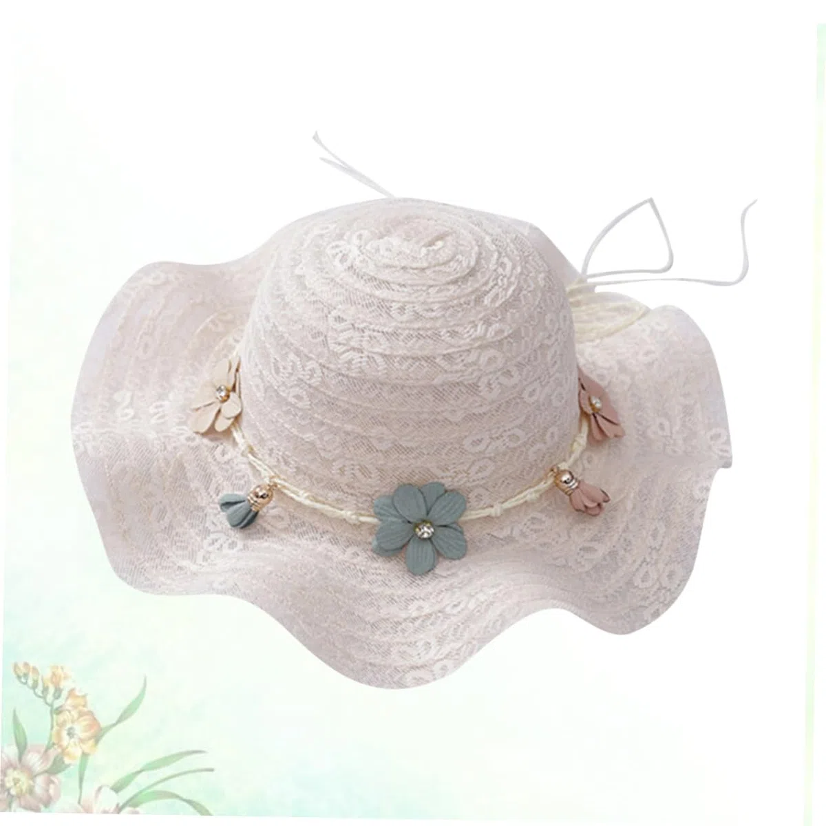 Holibanna 3pezzi Cappello Sole per Cappello Visiera Protezione UV Design per e attività all Colore Latte