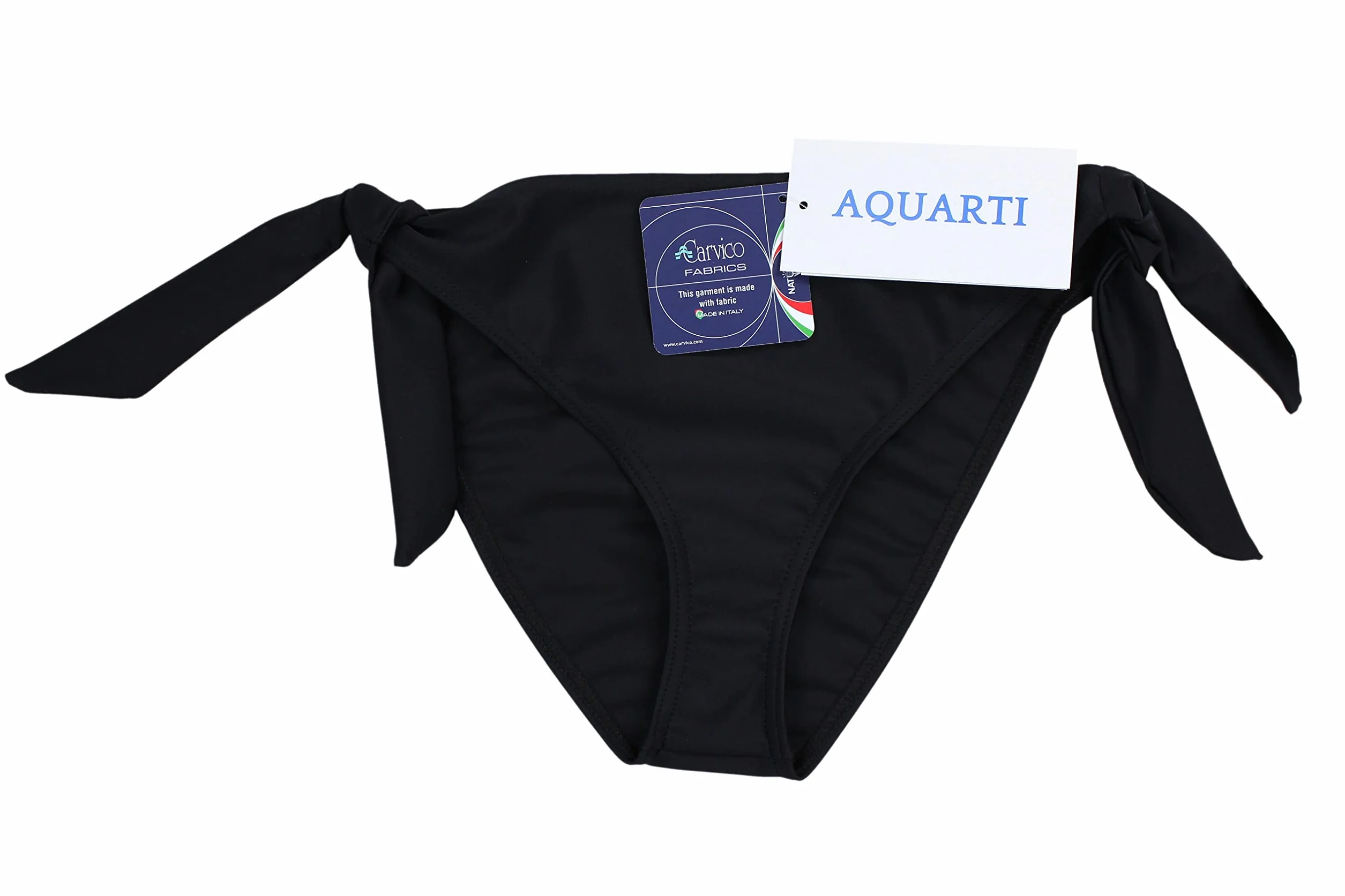 Aquarti Slip Costume Donna con Lacci Laterali – Slip Bikini Donna Vita Bassa in Tinta Unita