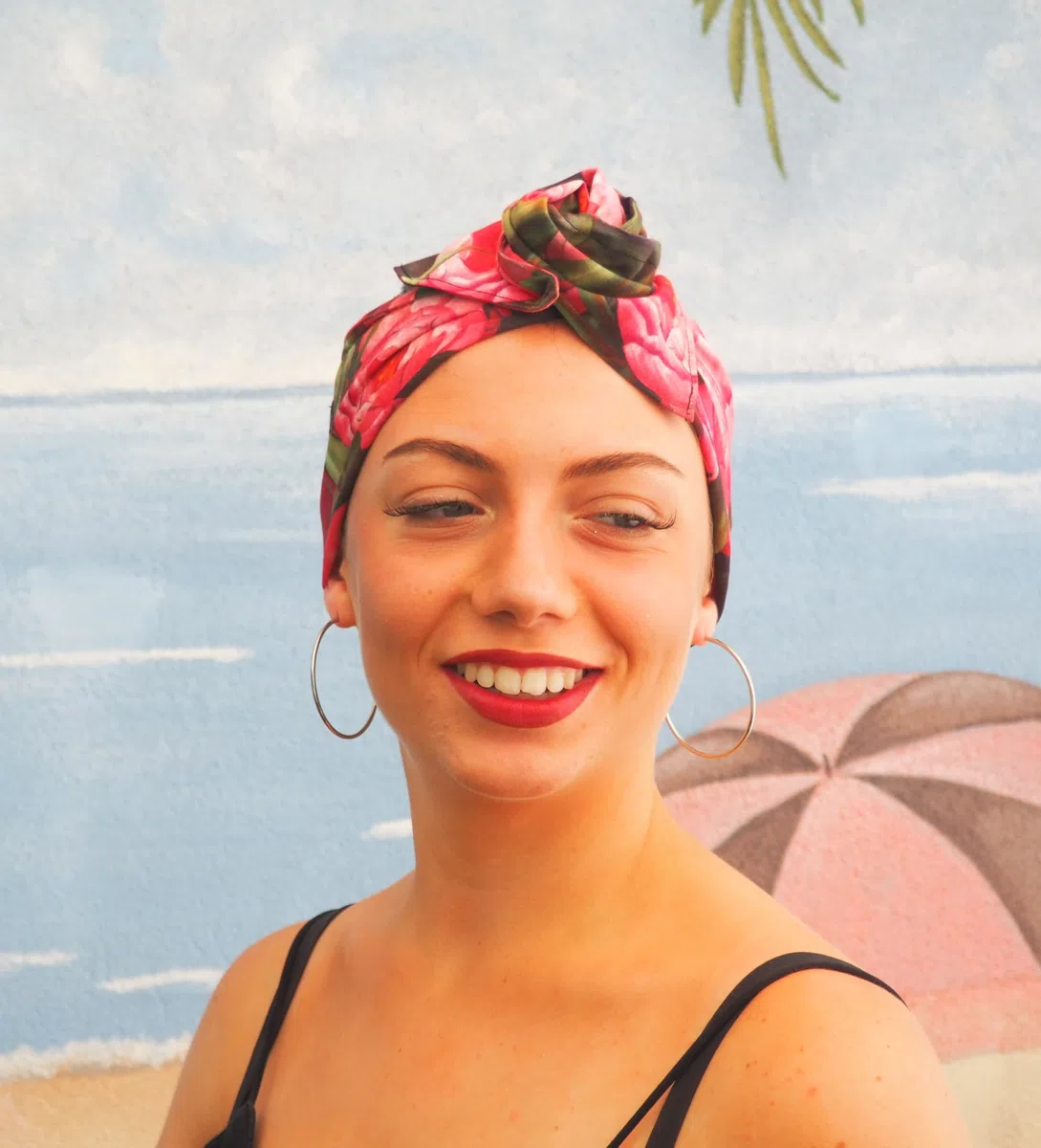 Generico Fascia capelli BANDANASARTE con ferretto modellabile,100% cotone pregiato
