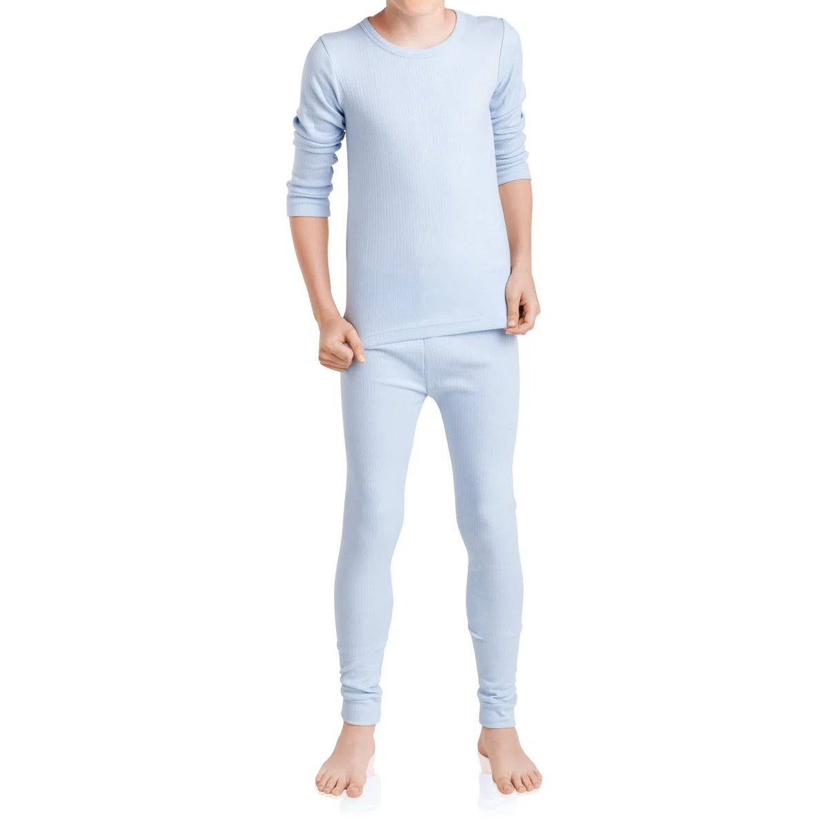MT - Coordinato abbigliamento termico - Maniche lunghe - ragazza blu ghiaccio 122/128 cm