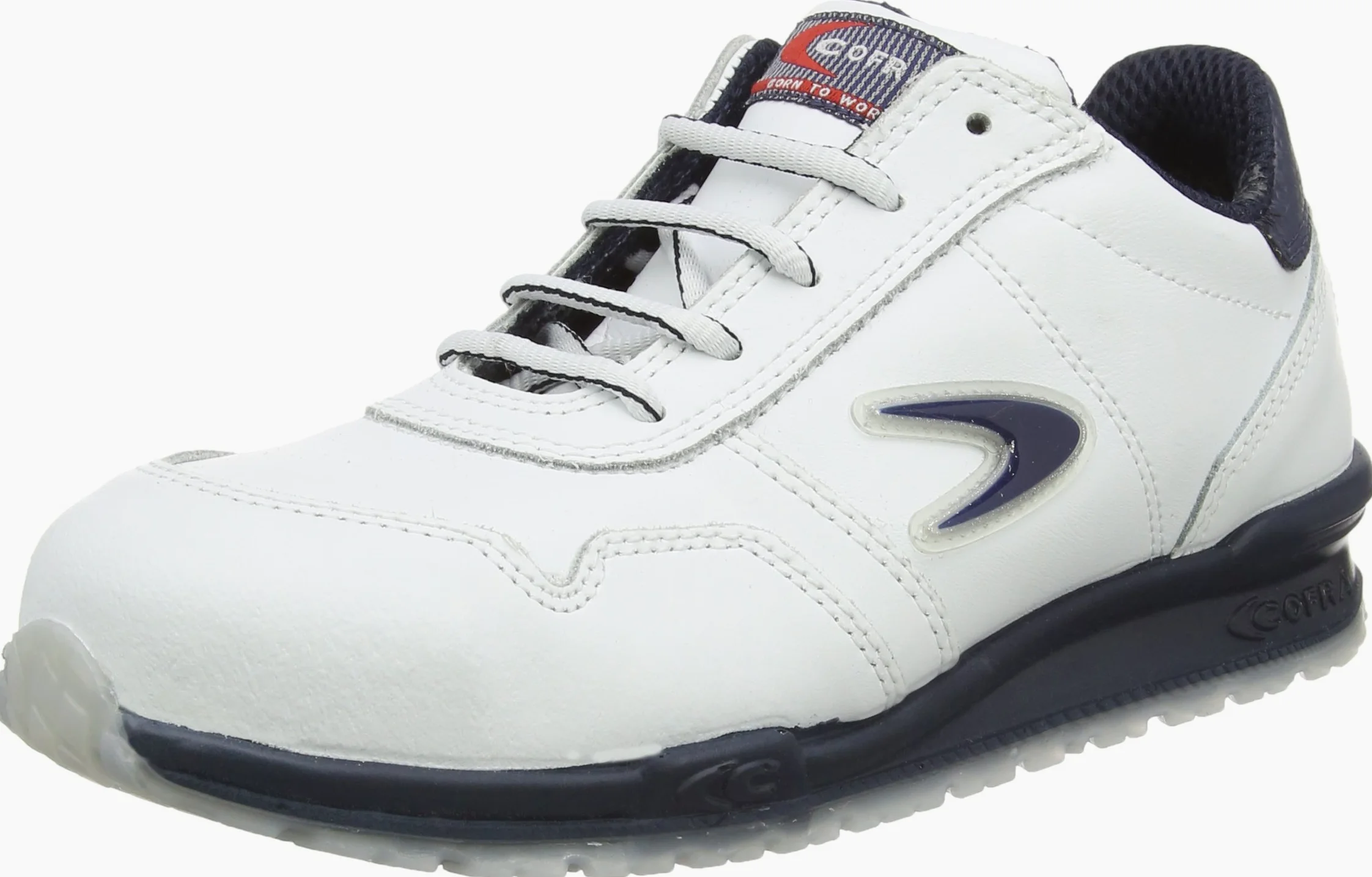 Cofra, Scarpe di Sicurezza da ginnastica Nuvolari S3 SRC, taglia 44, in pelle bianca