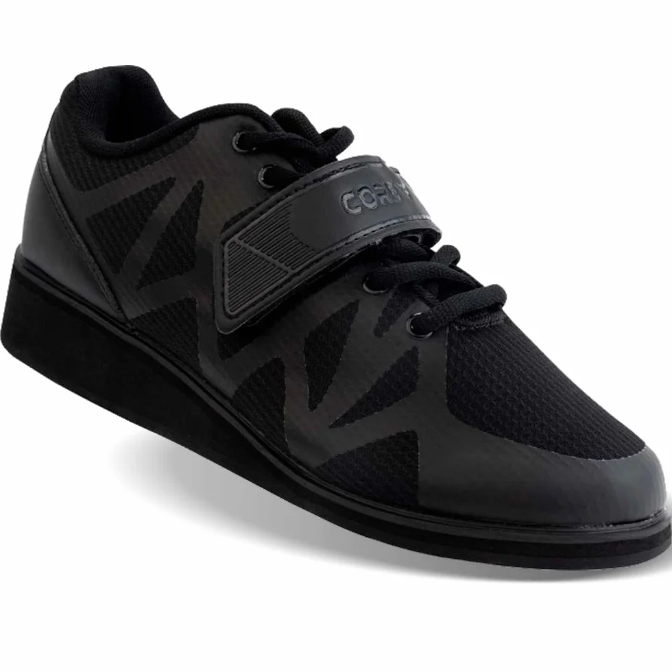 CORE Scarpe Sollevamento Pesi, Scarpe per Squat e Esercizi con Pesi Palestra, Calzature Olimpiche Powerlifting con Cinturino, Crossfit, Tacco 3,2cm