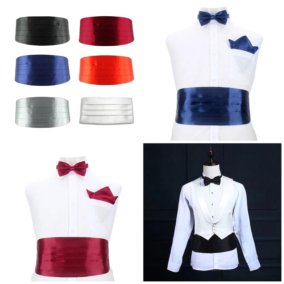 Fascia regolabile da uomo adatta per matrimoni, riunioni di lavoro ed eventi sofisticati. Migliora il tuo abbigliamento formale rosso
