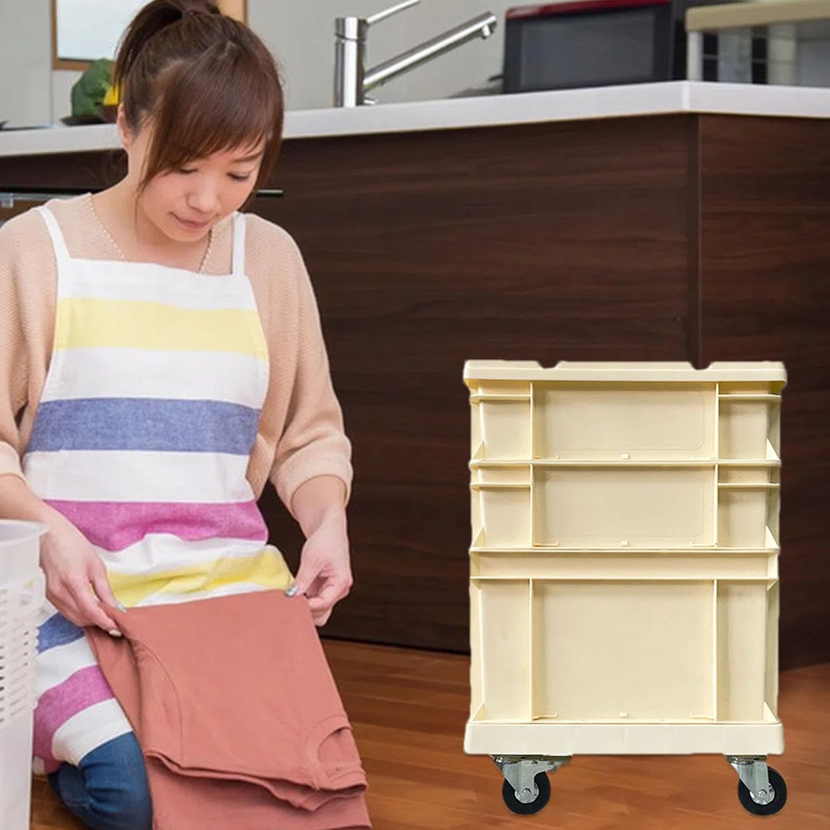 Scatola portaoggetti in stile industriale | Contenitore impilabile in stile industriale, organizer per attrezzi mobile con coperchio per esterni e casa | Contenitori Per Piante E Archiviazione Con Ruote Per Garage Cantina Ufficio Trasloco Imballaggio Attr