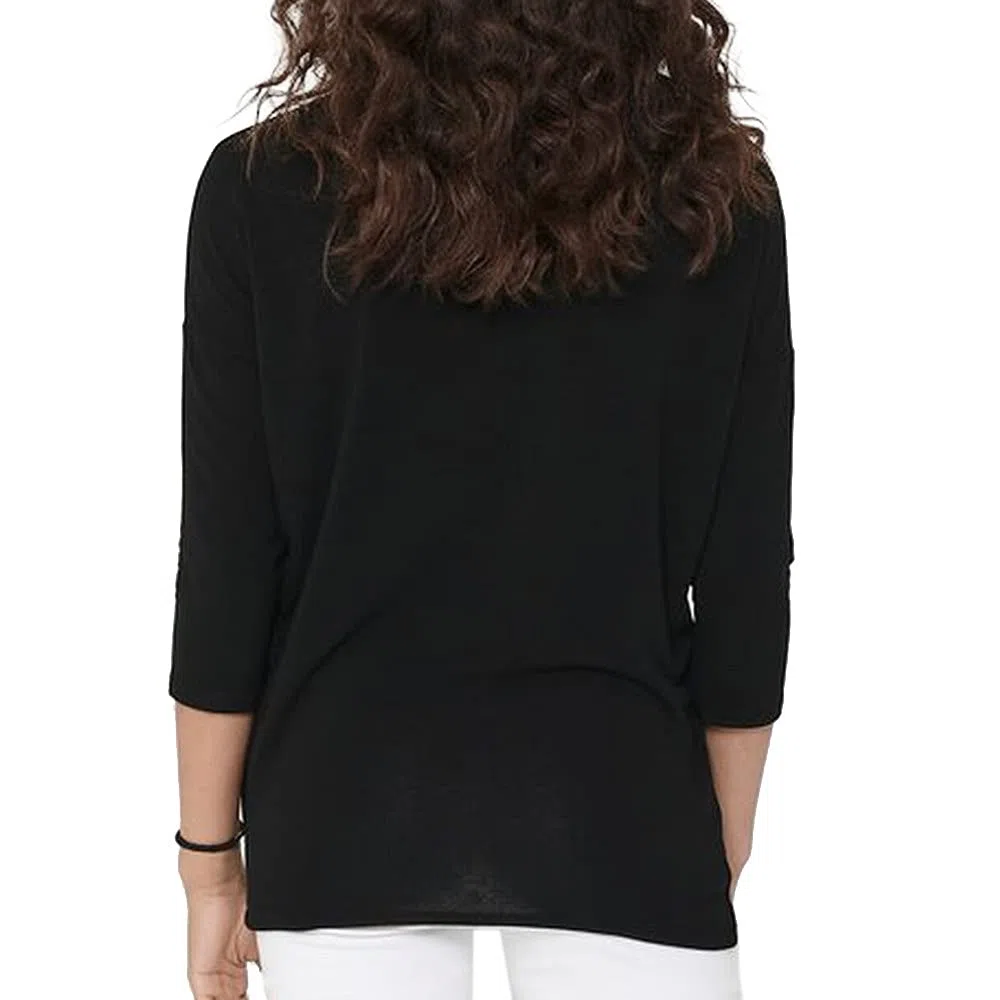ONLY Maglione Sottile a Maglia 3/4 Manica Rotonda Stretch ONLGLAMOUR