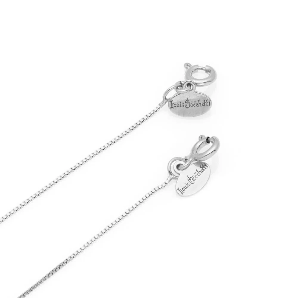 Louis Ciocchetti dal 1887- Catenina Argento 925 Sottile, Fine, Collana donna, Uomo, Collanina Maglia veneziana, ideale per ciondoli, made in italy
