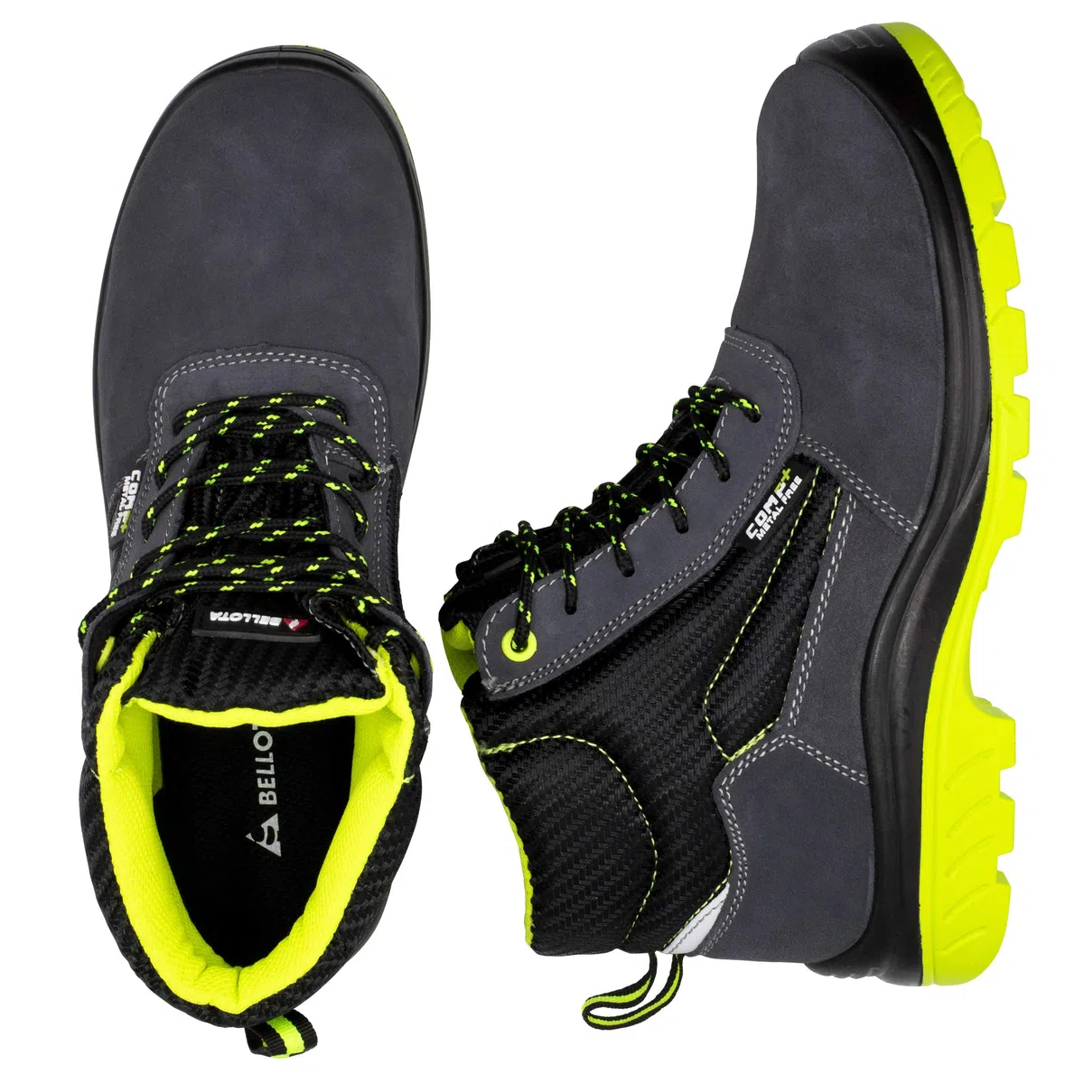 Bellota 72309-43S1P 7230943S1P-Stivale di sicurezza, Nero, Verde, 43