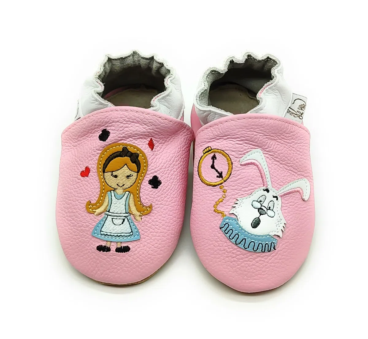 Scarpine in Pelle Prima infanzia - Pantofole Babucce - Neonato - Nido - Materne Danza - Primi Passi fino al 32/33! Verie Fantasie