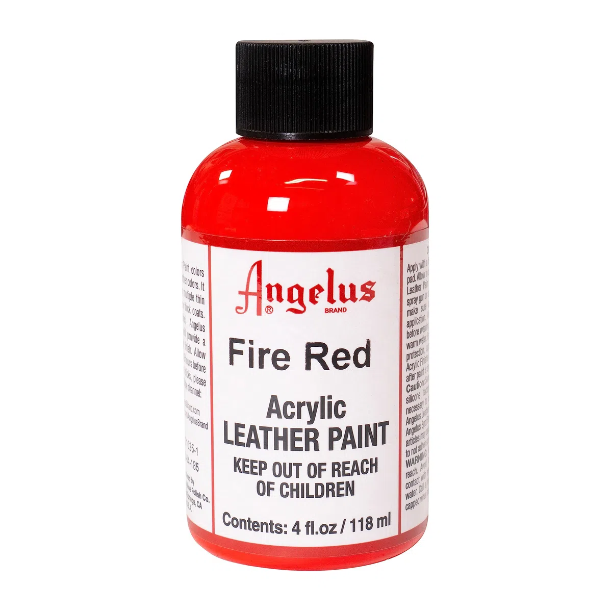 Angelus Vernice per pelle, 113,4 g, rosso fuoco