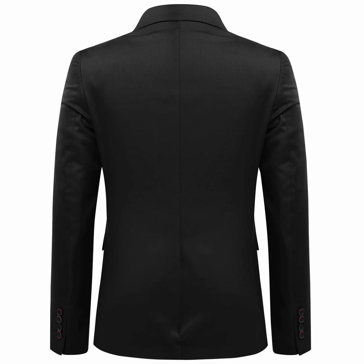 Allthemen Blazer da Uomo a Due Bottoni con Spacco Posteriore in Tinta Unita Jacket da Abito d'Affari Business