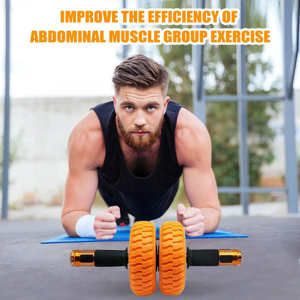 Ruota Ab Roller Attrezzo Allenamento Addominali Casa Fitness | Ruota per Addominali 15 Cm Allenamento Per Interni Famiglia Esterni Ufficio Viaggio Lavoro
