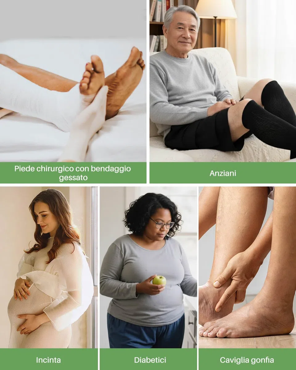 Calzini Ginocchio per Diabetici da Uomo: Calze Lunghe Senza Elastico Senza Cucitura in Bambù da Donna Comodi Foderato in Spugna Extra Larghi per Anziani Gravidanza Piedi Gonfi